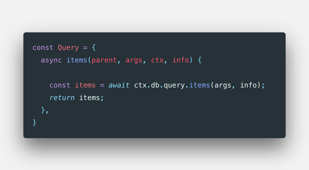 query resolver layer